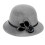 Elegant vinterhatt med bred brem og blomst til dame, 1