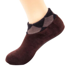 Chaussettes d'hiver chaudes en polaire pour homme, basses et montantes, 1 paire