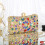 Dame clutch med glitrende strass-mønster 5
