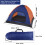 Tenda para 3-4 pessoas com sobreteto e montagem rápida. 6