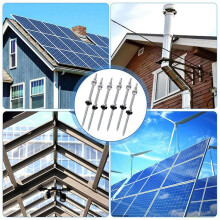 Parafusos de Gancho Solar de 25Cm Parafusos de Montagem Do Telhado Do Painel Solar M10 Suporte de Montagem Do Painel Solar Fotovoltaico para Fixação