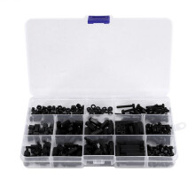 260PCS M3 Male Female Nylon Hex Spacer Standoff Screw Nut Threaded Pillar PCB Motherboard Assorted Assortment Kit
