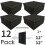72 Pack Pyramid Shape Soundproof Foam Sound Proof Padding Treatment Panel for Echo Bass Insulation 8