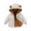 Cappotto invernale per bambini con cappuccio a orecchie d'orso, caldo e spesso 1