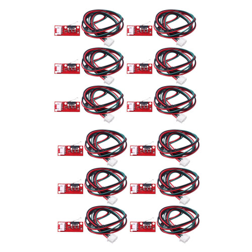 12Pcs Mechanical Endstop Limit  Press  Module for 3D Printer Makerbot Prusa Mendel Reprap Cnc  Mega