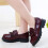 Mädchen-Lederslipper mit Quaste und Schleife, Schulkleid 7