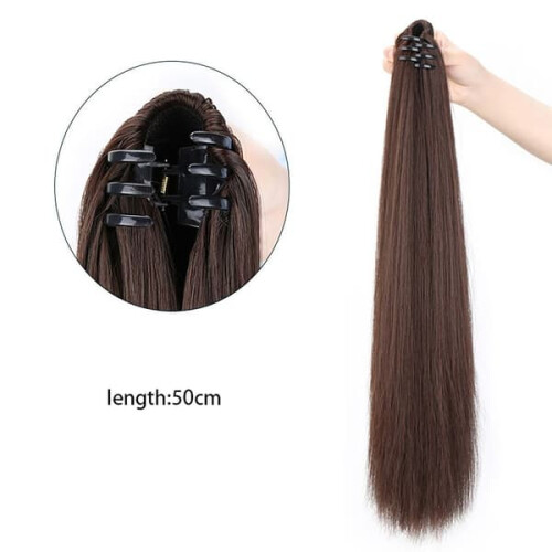 Black Curly Ponytail Wig Hair Extension 1