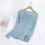Top da pigiama da donna a maniche lunghe con scollo rotondo 1