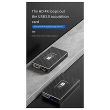 4K HD Video Capture Card USB3.0 Game Live Streaming and Capture Video Recorder with Microphone Input