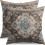 Fodere per cuscini Boho, marrone e blu, 20x20 cm, set da 2 1