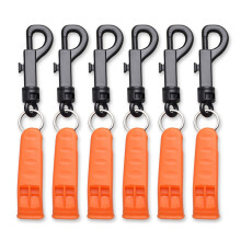 Emergency Whistle Safety Signaling Whistle with Hook 6pcs