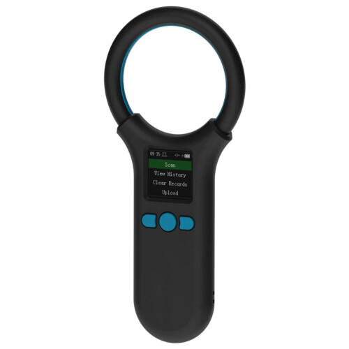 Leitor de chips portátil, tela LCD TFT de 1,4 polegadas, ISO11784/85