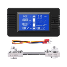 Moniteur de batterie CC, wattmètre numérique 0-200 V 100 A