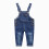 Jeans-Latzhose Unisex Kinder Blau 110 1
