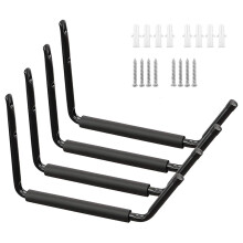 Suporte de parede reforçado para armazenamento de caiaque (4 peças)