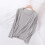 Top da pigiama da donna a maniche lunghe con scollo rotondo 1