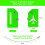 Luggage tags silicone green 2 pcs 2