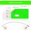 Luggage tags silicone green 2 pcs 4