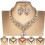 Set da donna composto da girocollo e orecchini a goccia con strass. 1