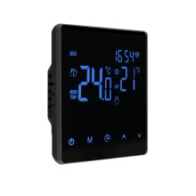 Teirmeastat WiFi le Taispeántas LCD Téamh Faoi Urlár 16A