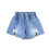 Blå denimshorts til piger, størrelse 6-7 år 1