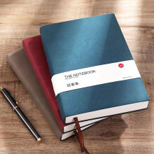 Notitieboek met leren harde kaft, A5-formaat (260 pagina's) en A6-formaat (192 pagina's).