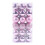 SuoKom rosa splittersäkra julgranskulor 36 st 3,6 cm 1