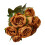 Bouquet di peonie artificiali realistiche color caffè scuro, 5 pezzi 1