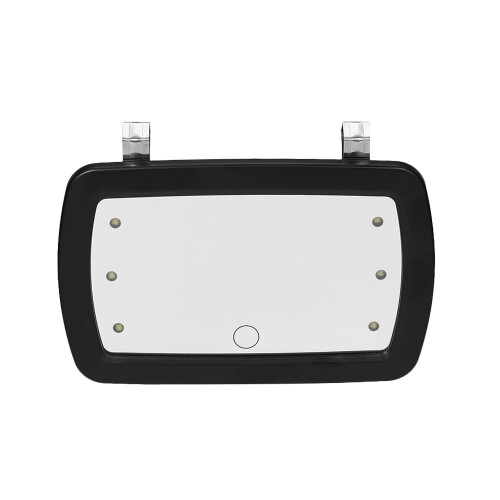 Specchietto parasole per auto con luci LED per il trucco