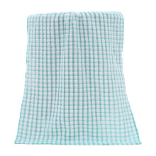 Rutiga kökshanddukar i bomull, absorberande, gröna, 3-pack