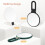 Stand Magnifying Mirror 30x/1x 360 Adjustable White 7