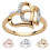 Forlovelsesring Elegant Legering Dobbel Hjerte Kvinner Bryllup 1