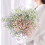 Bouquet di gypsophila artificiale rossa, 1 pezzo 1