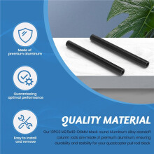 10 Peças M2.5x40-D4MM Preto Rodada Alumínio Standoff Coluna Hastes para Quadcopter Pull Rod Preto