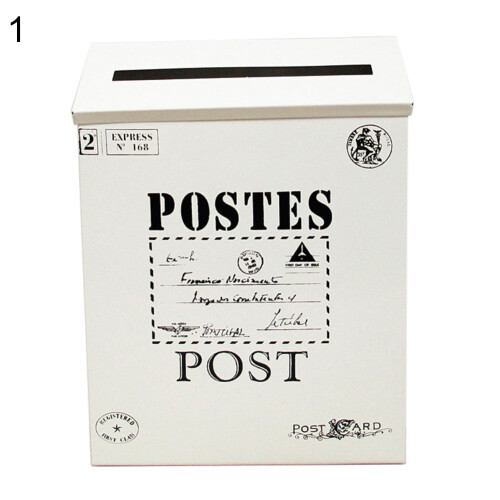 Cassetta postale retrò in metallo da parete15#