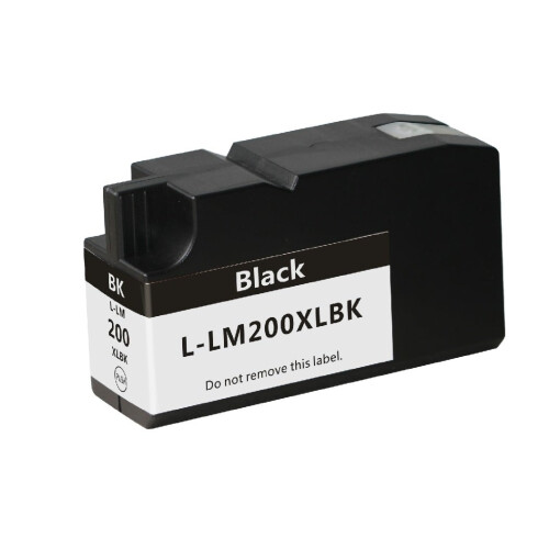 Συμβατό με κασέτα μαύρου μελανιού Lexmark200 200XL