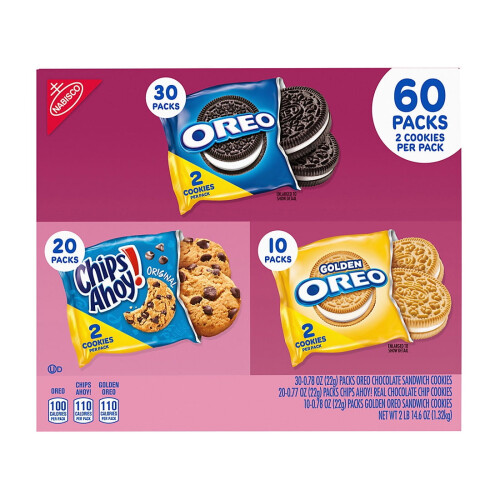 Oreo Chips Ahoy Kekse-Sortiment, 60 Stück