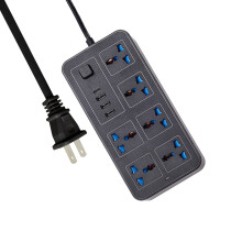 Multipresa con protezione da sovratensione, 6 prese CA e 3 porte USB.
