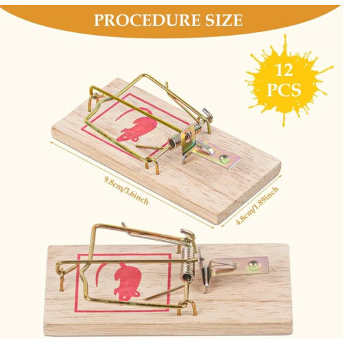 Reusable Wooden Mouse Trap 12-Pack 104.50.6 cm 1