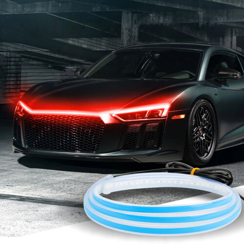 Striscia LED per cofano auto, luce diurna esterna47