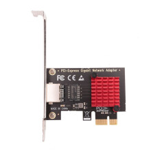 2X Tarjeta PCIE Tarjeta de Red Gigabit 10/100/1000Mbps RJ45 Tarjeta de Red con Cable PCI-E Adaptador de Red Tarjeta LAN