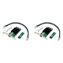 2X Tarjeta de Red de Servidor M.2 10G M.2 M X520-DA1 10G SFP+ Tarjeta de Red de Servidor de Computadora Industrial de Fibra Óptica Chip JL82599EN