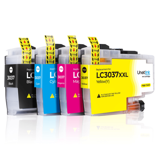 Σετ κασετών μελανιού Brother LC3037 συμβατό με Unetink