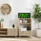 Digital wall clock with LED display, temperature and 4