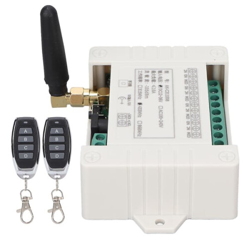 AKC211008 433MHz RF Remote Control 4-Channel Relay Module 1