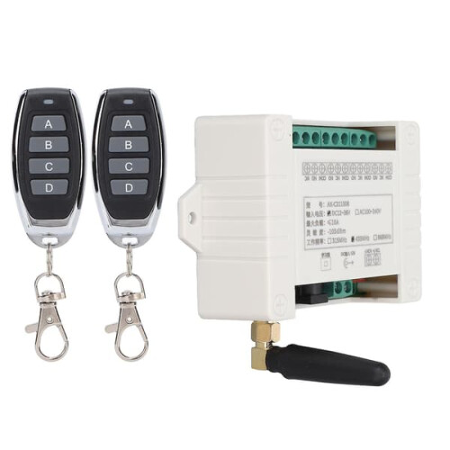 AKC211008 433MHz RF Remote Control 4-Channel Relay Module 2