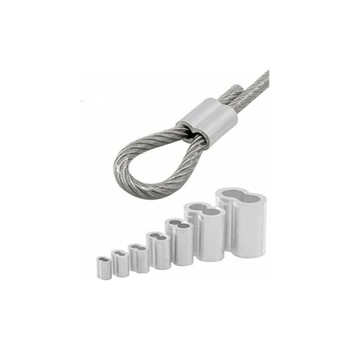 Aluminum Crimp Sleeves Double-Ended 4.0mm 20 pcs 1
