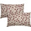 Conjunto de 2 capas de almofada florais em linho, 45x45 cm (18x18 polegadas). 1