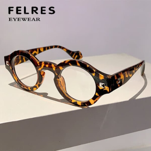 Blue Light Blocking Round Reading Glasses Transparent Grey 0 2