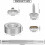Stainless Steel Snap Fasteners 15mm 50-Pack 2